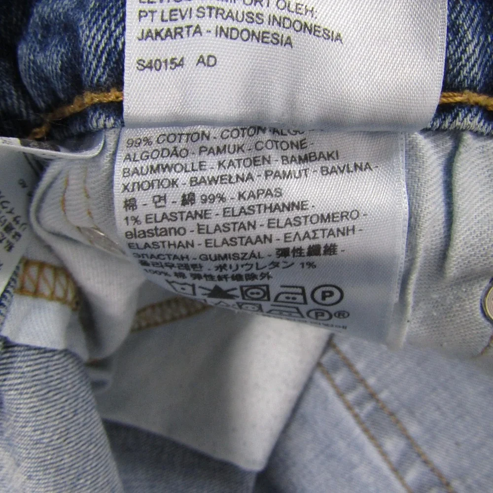 Levi's Jeans Mens 550 30W 29L Blue Wash Relaxed Straight Regular Fit Stretch